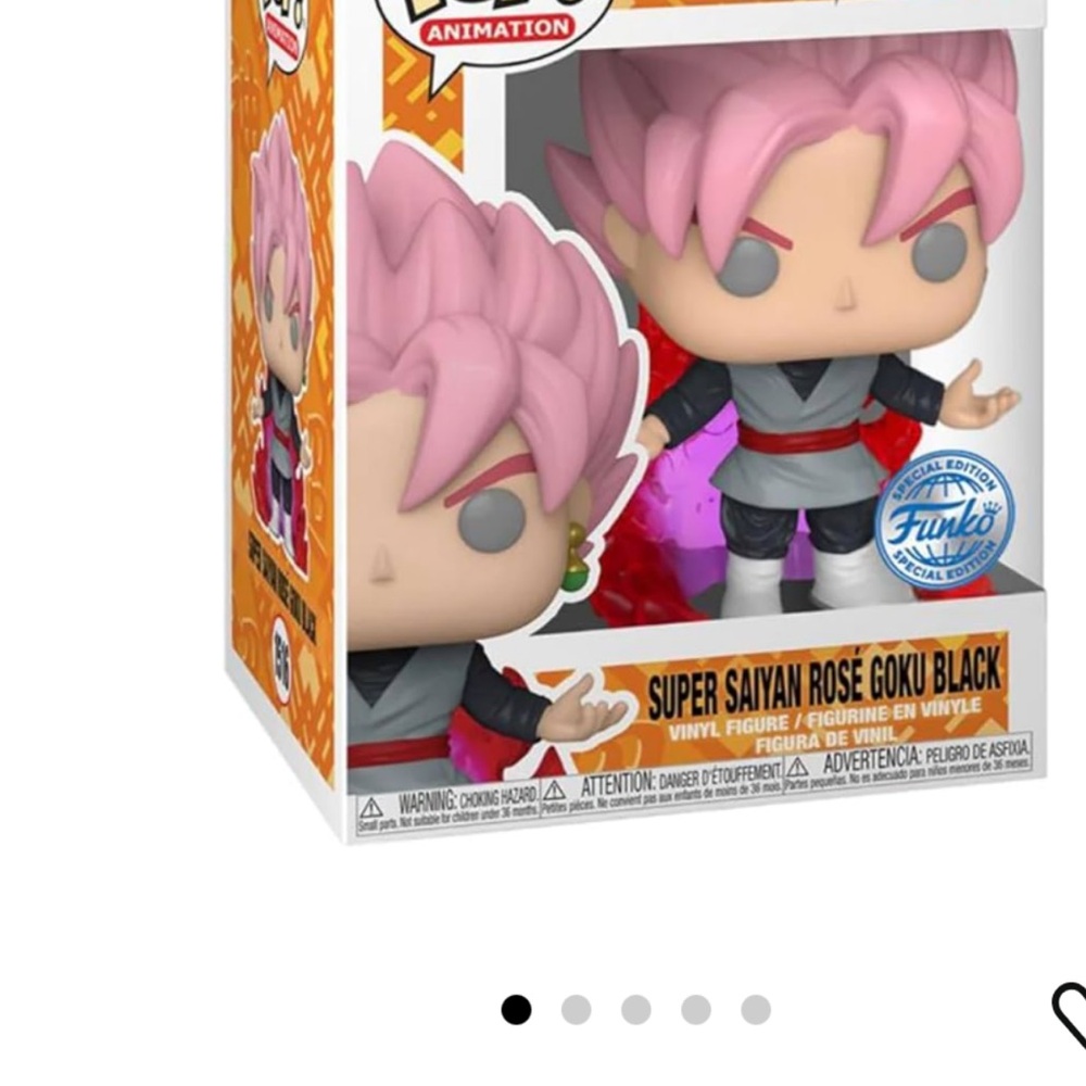 Funko Super Saiyan Rose Goku Black Figure - Pink and Black